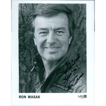Ron Masak Actor Signed 8x10 Glossy Promo Photo JSA Authenticated Personalized