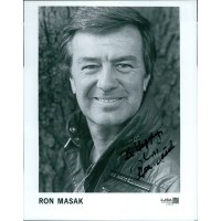 Ron Masak Actor Signed 8x10 Glossy Promo Photo JSA Authenticated