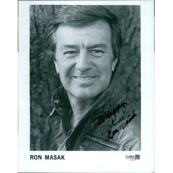 Ron Masak Actor Signed 8x10 Glossy Promo Photo JSA Authenticated