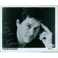 Tim Matheson Actor Signed 8x10 Glossy Photo JSA Authentic Personalized Creased