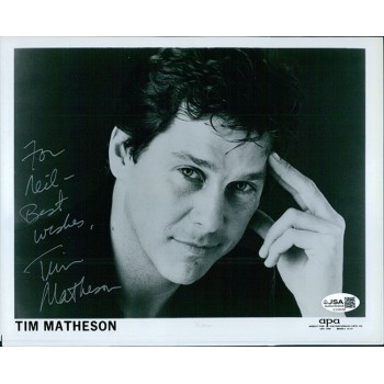 Tim Matheson Actor Signed 8x10 Glossy Photo JSA Authentic Personalized Creased