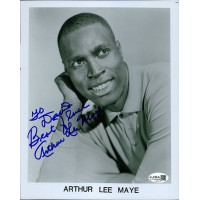 Arthur Lee Maye Singer Baseball Player Signed 8x10 Glossy Promo Photo JSA Authen