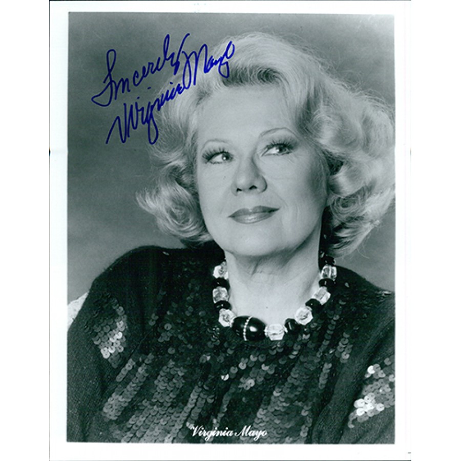 1920-2005 8x10 Glossy Photo AUTOGRAPHED OFFICIAL WEBSITE Virginia Mayo 