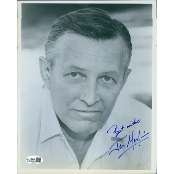 Jan Merlin Actor Signed 8x10 Glossy Photo JSA Authenticated