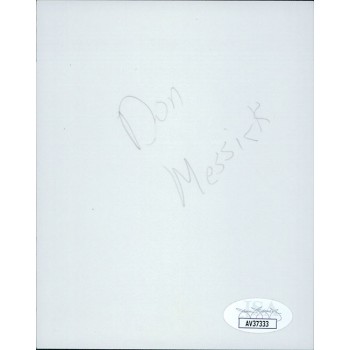 Don Messick Voice Actor Signed 4x5 Glossy Photo JSA Authenticated