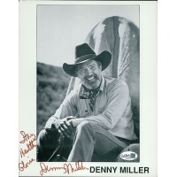 Denny Miller Wagon Train Actor Signed 8x10 Cardstock Photo JSA Authenticated