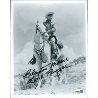 Clayton Moore Lone Ranger Actor Signed 8x10 Glossy Photo JSA Authenticated Clayton Moore Lone Ranger Actor Signed 8x10 Glossy Photo JSA Authenticated