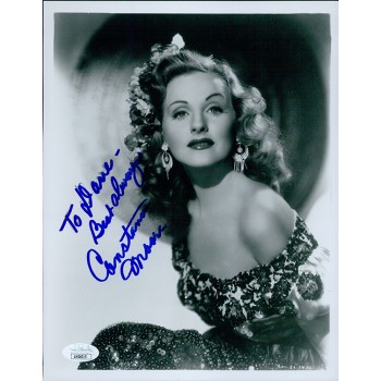 Constance Moore Actress Signed 8x10 Glossy Photo JSA Authenticated
