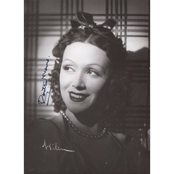 Rosita Moreno Spanish Actress Signed 5x7 Vintage Photo JSA Authenticated