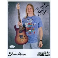Steve Morse Guitarist Signed 8.5x11 Cardstock Promo Photo JSA Authenticated