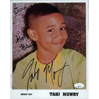 Tahj Mowry Smart Guy Signed 8x10 Cardstock Photo JSA Authenticated