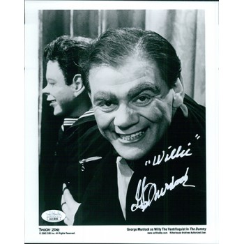 George Murdock Twilight Zone Signed 8x10 Glossy Promo Photo JSA Authenticated