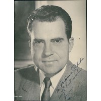 Richard Nixon President Signed 6.5x8.5 Photo JSA Authenticated