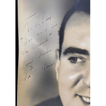 Pat O'Brien Actor Signed 10x12 Original Still Vintage Photo JSA Authenticated