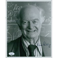Linus Pauling Chemist Signed 8x10 Glossy Photo JSA Authenticated