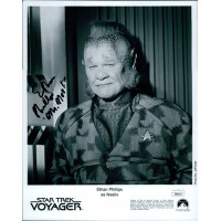 Ethan Phillips Star Trek Voyager Signed 8x10 Glossy Photo JSA Authenticated