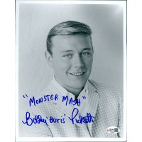 Bobby Boris Pickett Monster Mash Signed 8x10 Glossy Photo JSA Authentic Creased