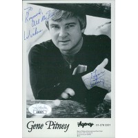 Gene Pitney Singer Signed 4x6 Cardstock Promo Photo JSA Authenticated