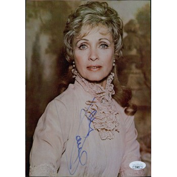 Jane Powell Actress Signed 7.5x10.5 Cut Cardstock Photo JSA Authenticated