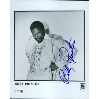 Billy Preston Singer Signed 8x10 Glossy Promo Photo JSA Authenticated Kinks
