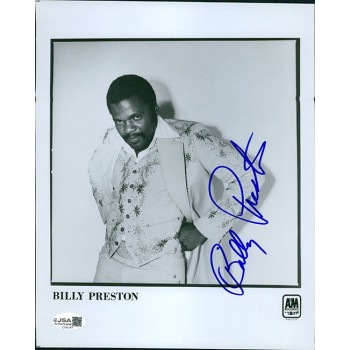 Billy Preston Singer Signed 8x10 Glossy Promo Photo JSA Authenticated Kinks