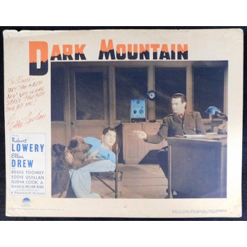 Eddie Quillan Dark Mountain Actor Signed 11x14 Lobby Card JSA Authenticated