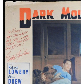 Eddie Quillan Dark Mountain Actor Signed 11x14 Lobby Card JSA Authenticated