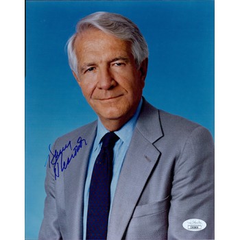 Harry Reasoner ABC World News Anchor Signed 8x10 Matte Photo JSA Authenticated