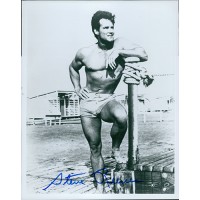 Steve Reeves Bodybuilder Actor Signed 8x10 Glossy Photo JSA Authenticated