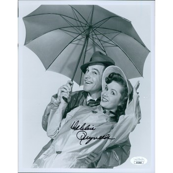 Debbie Reynolds Singin' in the Rain Signed 8x10 Glossy Photo JSA Authenticated