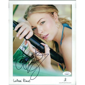 LeAnn Rimes Country Singer Signed 8x10 Cardstock Promo Photo JSA Authenticated