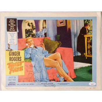 Ginger Rogers Twist of Fate Signed 11x14 Lobby Card JSA Authenticated