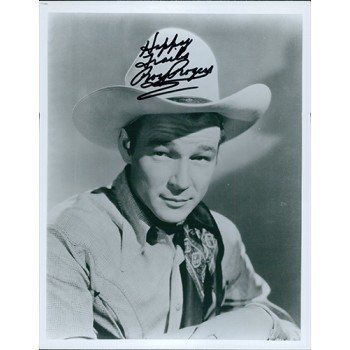 Roy Rogers Western Actor Signed 8x10 Photo The Roy Rogers Show JSA Authenticated
