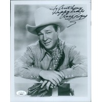 Roy Rogers Western Actor Signed 8x10 Photo The Roy Rogers Show JSA Authenticated