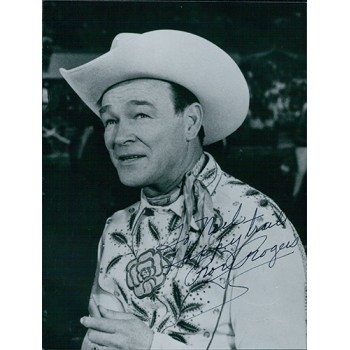 Roy Rogers Signed 5.5x7.5 Photo The Roy Rogers Show JSA Authenticated