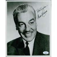 Cesar Romero Actor Signed 8x10 Card Stock Matte Photo JSA Authenticated