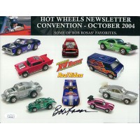 Bob Rosas Hot Wheels designer Signed 8.5x11 Cardstock Photo JSA Authenticated