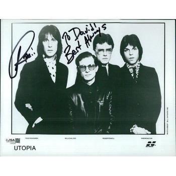 Todd Rundgren Utopia Signed 8x10 Glossy Promo Photo JSA Authenticated