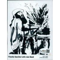 Poncho Sanchez Jazz Conga Signed 4x6 Photo Sticker JSA Authenticated