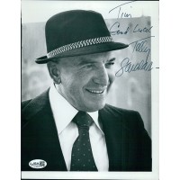 Telly Savalas Actor Signed 7.5x10 Cut Glossy Photo JSA Authenticated Telly Savalas Actor Signed 7.5x10 Cut Glossy Photo JSA Authenticated