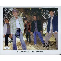 Sawyer Brown Country Band Signed 8x10 Cardstock Promo Photo JSA Authenticated