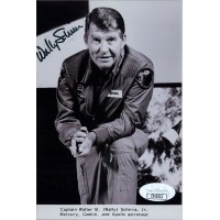 Wally Schirra NASA Astronaut Signed 4x6 Glossy Photo JSA Authenticated
