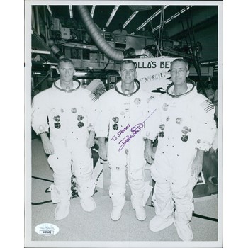 Dave Scott Astronaut Signed 8x10 Cardstock Photo JSA Authenticated