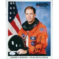 Richard A. Searfoss Astronaut Signed 8x10 Cardstock Photo JSA Authenticated