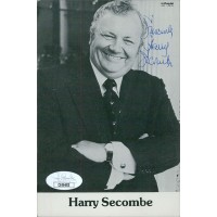 Harry Secombe Actor Comedian Signed 4x6 Cardstock Photo JSA Authenticated