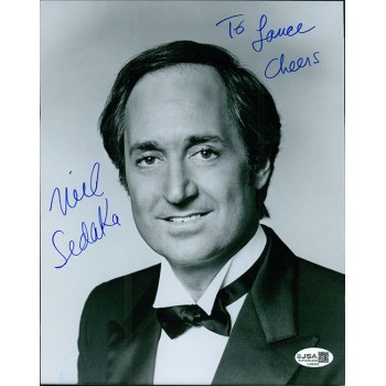 Neil Sedaka Singer Signed 8x10 Glossy Photo JSA Authenticated Personalized