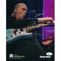 Billy Sheehan Mr. Big Bassist Signed 8x10 Cardstock Photo JSA Authenticated