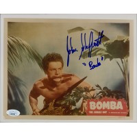 Johnny Sheffield Bomba The Jungle Boy Signed 8x10 Glossy Photo JSA Authenticated