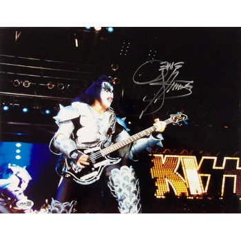 Gene Simmons KISS Signed 11x14 Glossy Photo JSA Authenticated