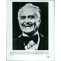 Red Skelton Funny Faces Actor Signed 8x10 Promo Photo JSA Authenticated
